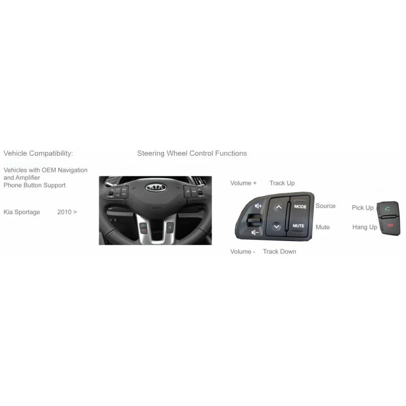 Interface mandos volante Kia Sportage 2010 2015