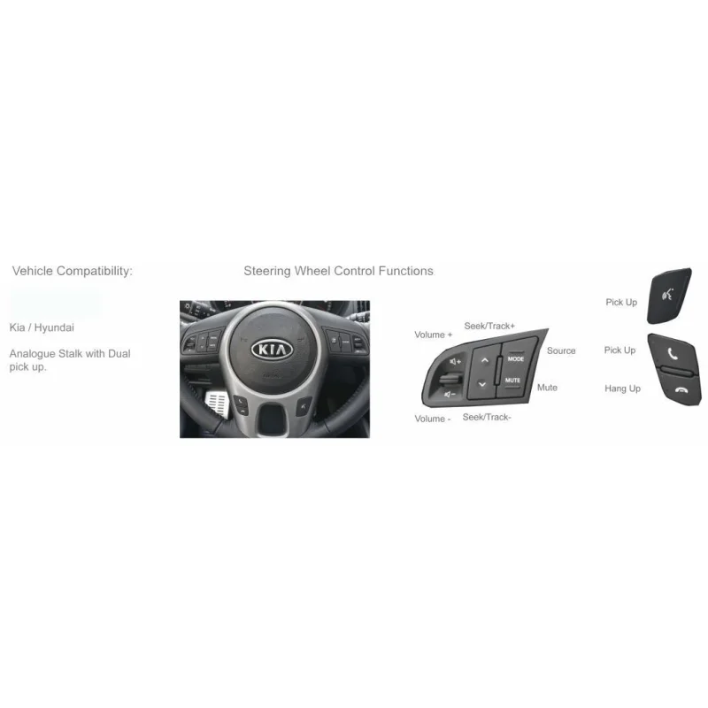 CTSKI00C.2 Interface mandos volante Kia sorento, Venga, Rio, Sportage