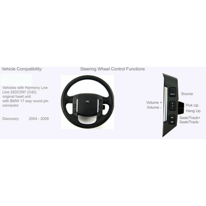 CTSLR002.2 Interface mandos volante Land Rover Discovery, Freelander
