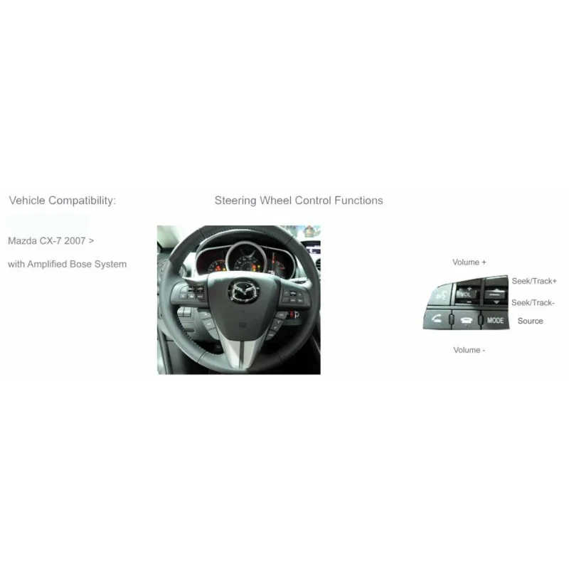 CTSMZ007.2 mandos volante, Mazda 6, Mazda CX 7, Mazda CX 5