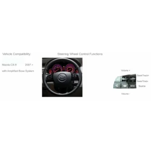 CTSMZ010.2 Interface mandos volante Mazda 3, Mazda CX 9 Año 2007 2015
