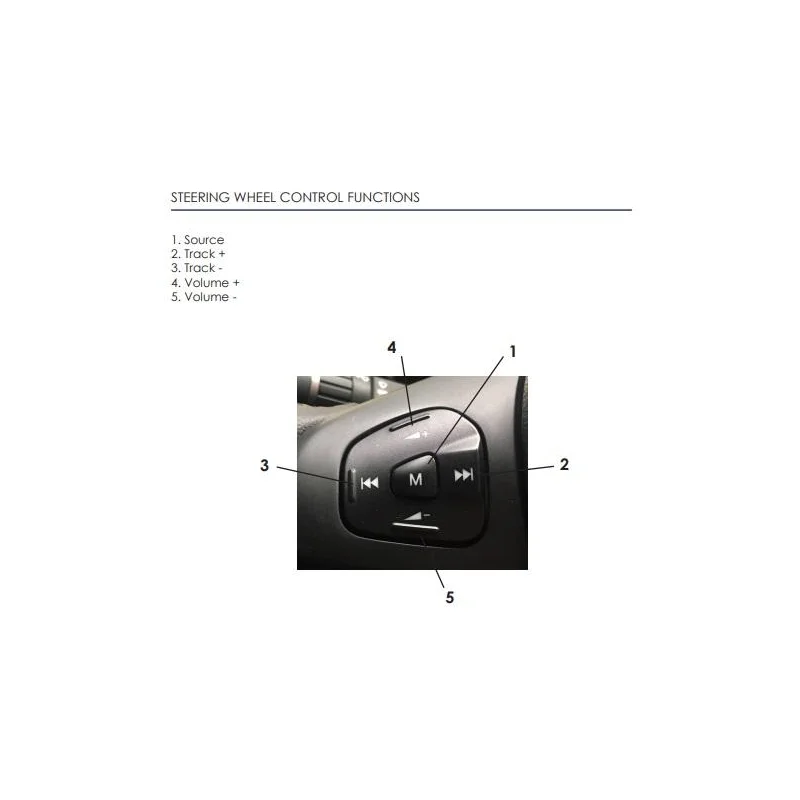 Mandos volante Mazda BT 50, año 2017 2020