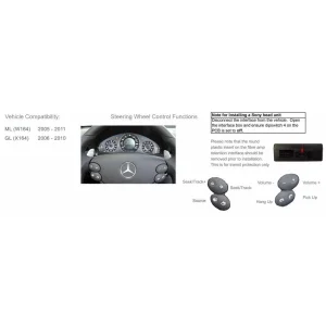 CTSMC008.2 Interface mandos volante Mercedes Benz ML y GL