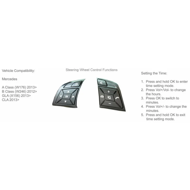 CTSMC009.2 Interface mandos volante Mercedes Benz GLA, CLA, clase A y B