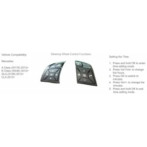 CTSMC009.2 Interface mandos volante Mercedes Benz GLA, CLA, clase A y B