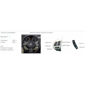 CTSMT002.2 Interface mandos volante Mitsubishi Outlander, Lancer