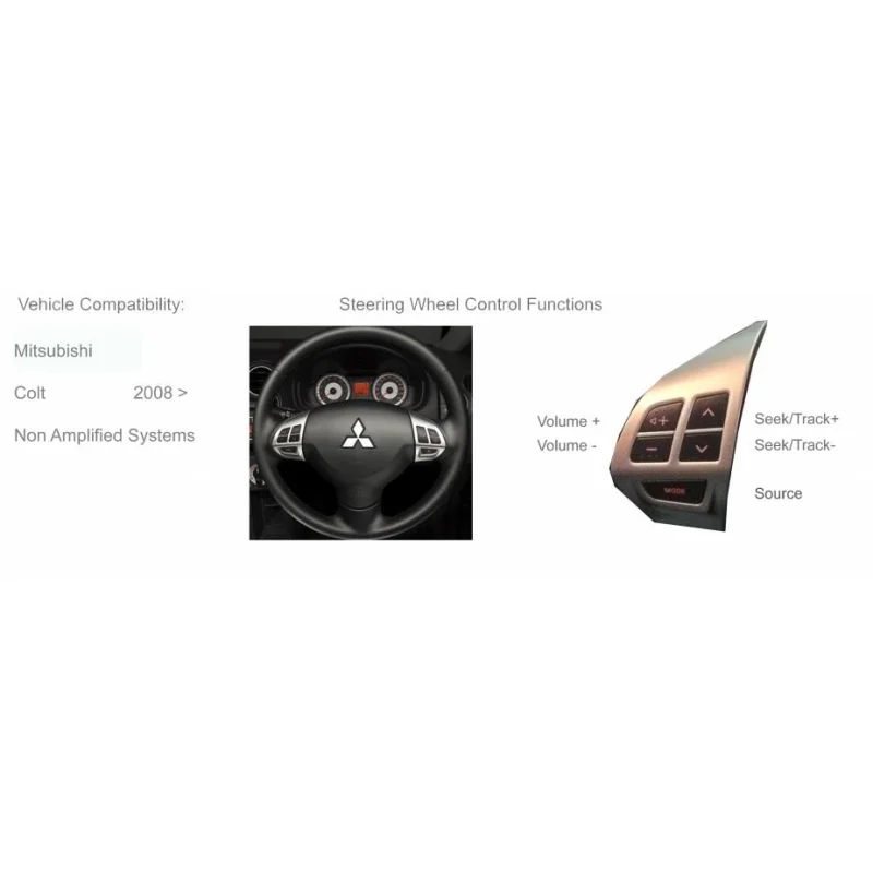 Interface mandos volante CTSMT004.2 Mitsubishi Colt año 2009 2015