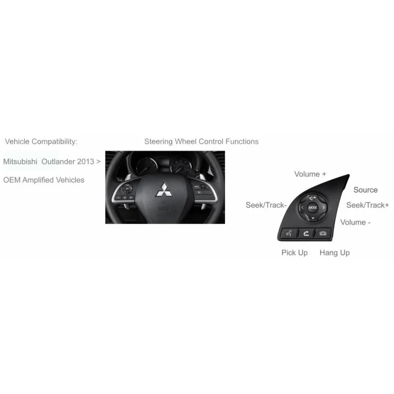  CTSMT008.2 Interface mandos volante Mitsubishi Outlander 2013