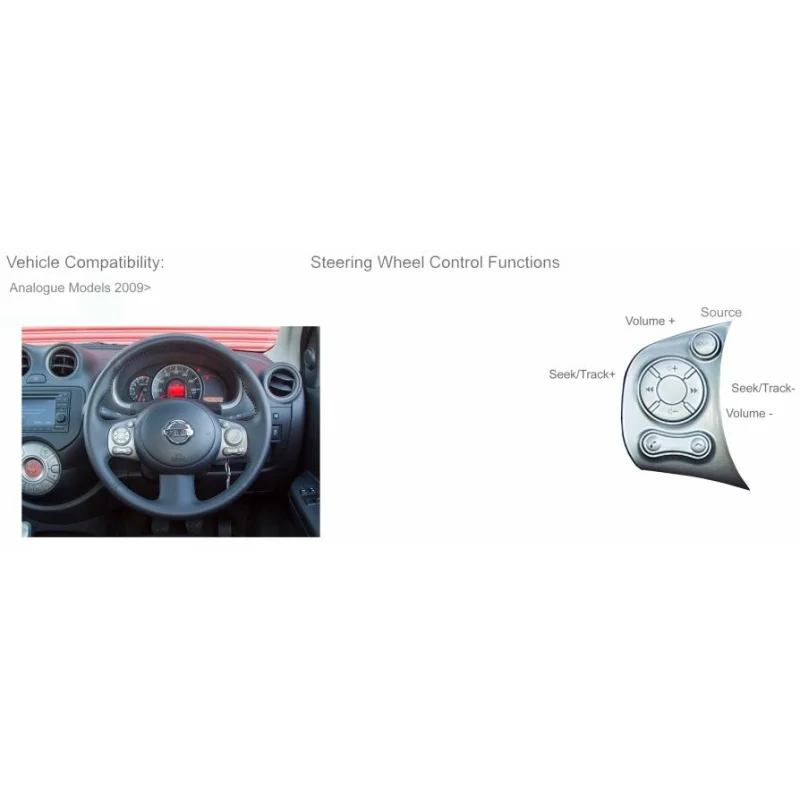 CTSNS003.2 Interface mandos volante Nissan Versa, Cube, Frontier, Navara