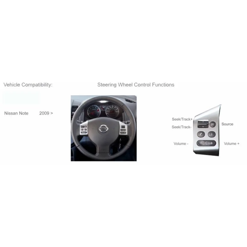 CTSNS004.2 Interface mandos volante para Nissan Note y Tiida