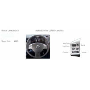 CTSNS004.2 Interface mandos volante para Nissan Note y Tiida
