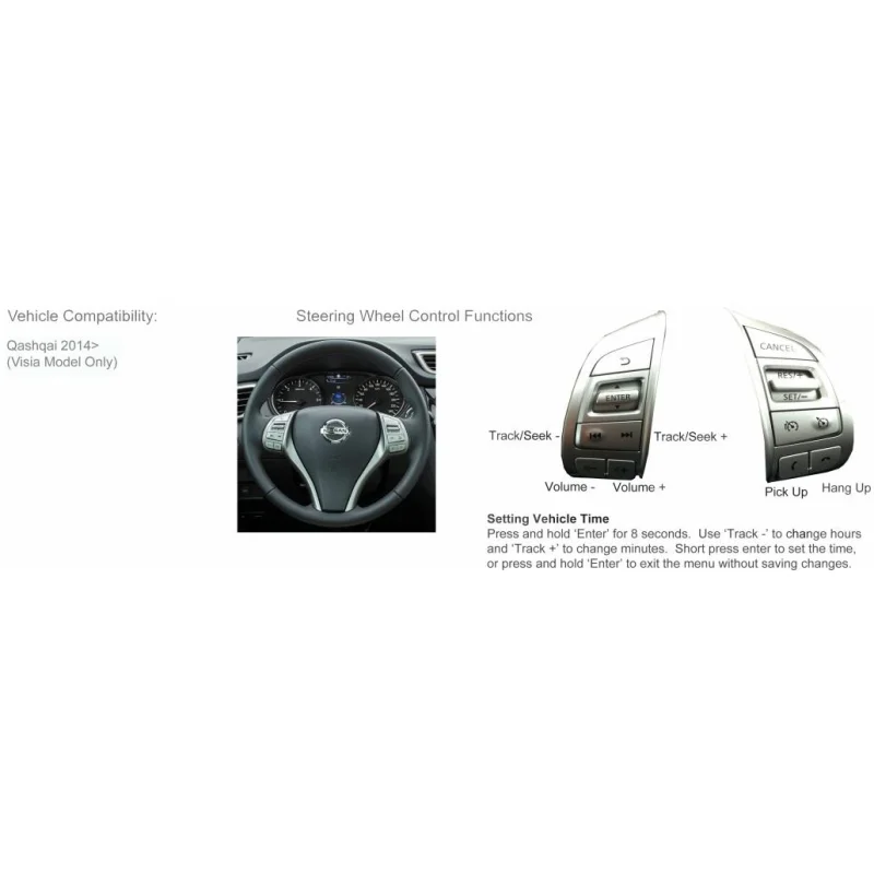 CTSNS009.2 Interface mandos volante Nissan Qashqai, Xtrail, Pulsar