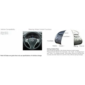 CTSNS012.2 Interface mandos volante Nissan Altima, Rogue, Sentra