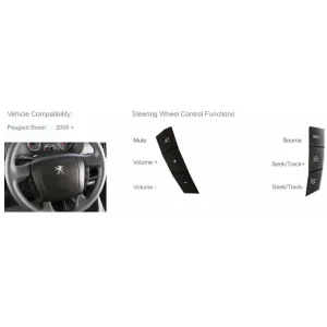 CTSPG009.2 Interface mandos volante para Peugeot Boxer año 2006 2008