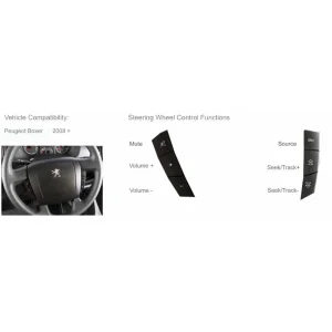 CTSPG010.2 Interface mandos volante para Peugeot Boxer 2008 2014