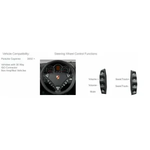 Interface mandos volante para Porsche Cayenne 2007 2010