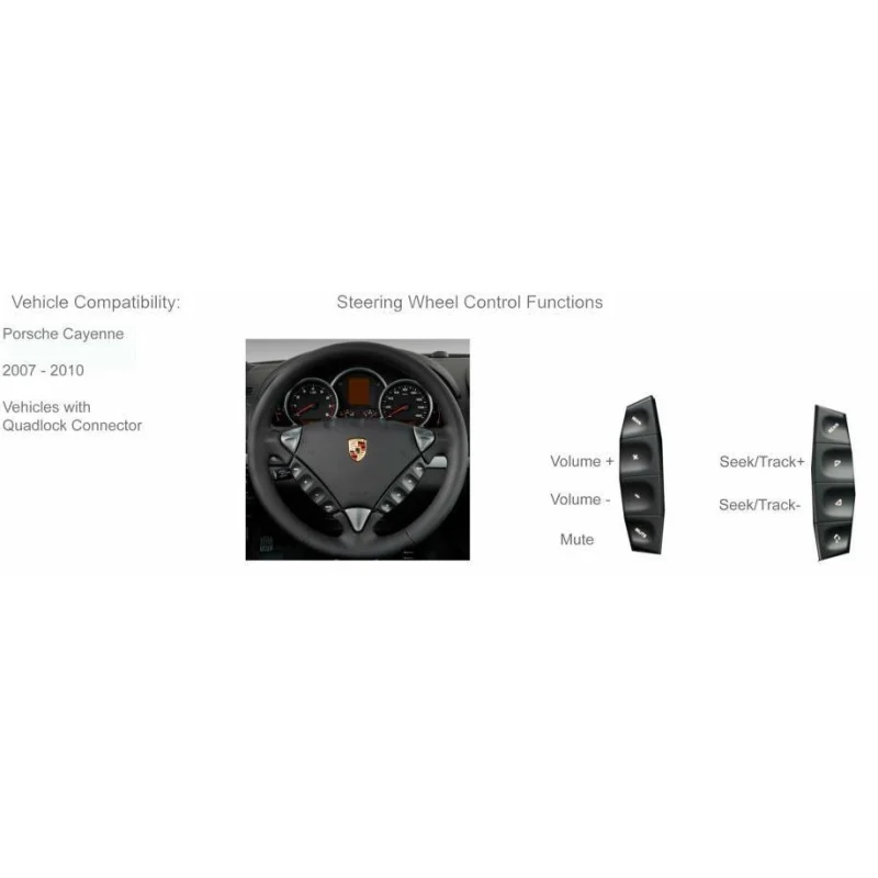 CTSPO005.2 Interface mandos volante Porsche 911, Boxter, Porsche Cayman amplificados