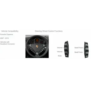 CTSPO005.2 Interface mandos volante Porsche 911, Boxter, Porsche Cayman amplificados