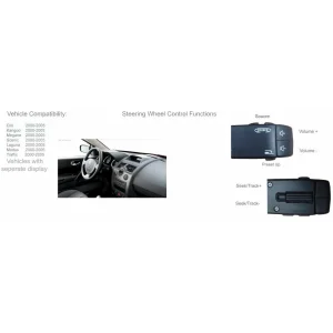 Interface mandos volante Connects2 CTSRN003, para Renault Megane, Clio, Laguna, Scenic