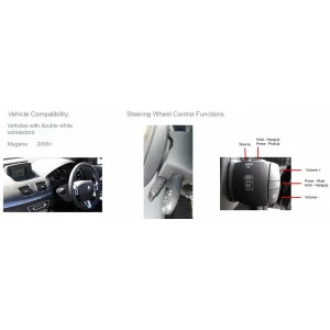 CTSRN008.2, Interface mandos volante Renault Captur, Clio, Megane, Master