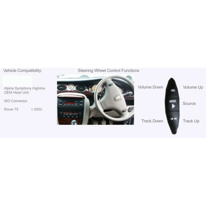 Interface mandos volante Rover 75 año 2000 al 2004
