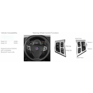 CTSSA001.2 Interface mandos volante Saab 9.3 2008/2014; Saab 9.5 2008 2010