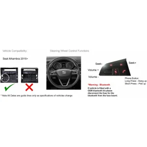 CTSST005.2 Interface mandos volante Seat Alhambra del año 2015