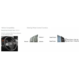 CTSSY004.2 Interface mandos volante Ssangyong Rodius, Actyon, Rexton