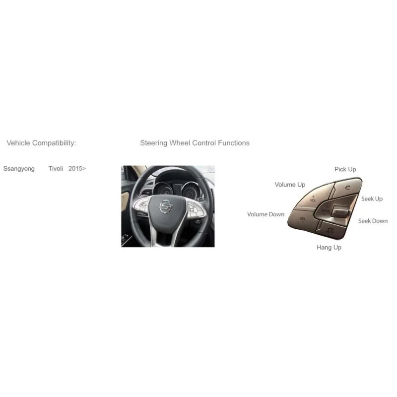 CTSSY006.2 Interface mandos volante Ssangyoung Tivoli del año 2015