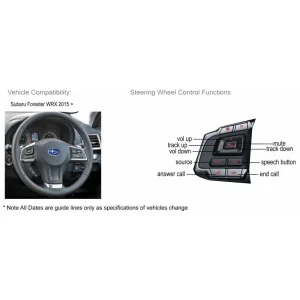 CTSSU004.2 Interface mandos volante Subaru Forester, Impreza, XV, BRZ