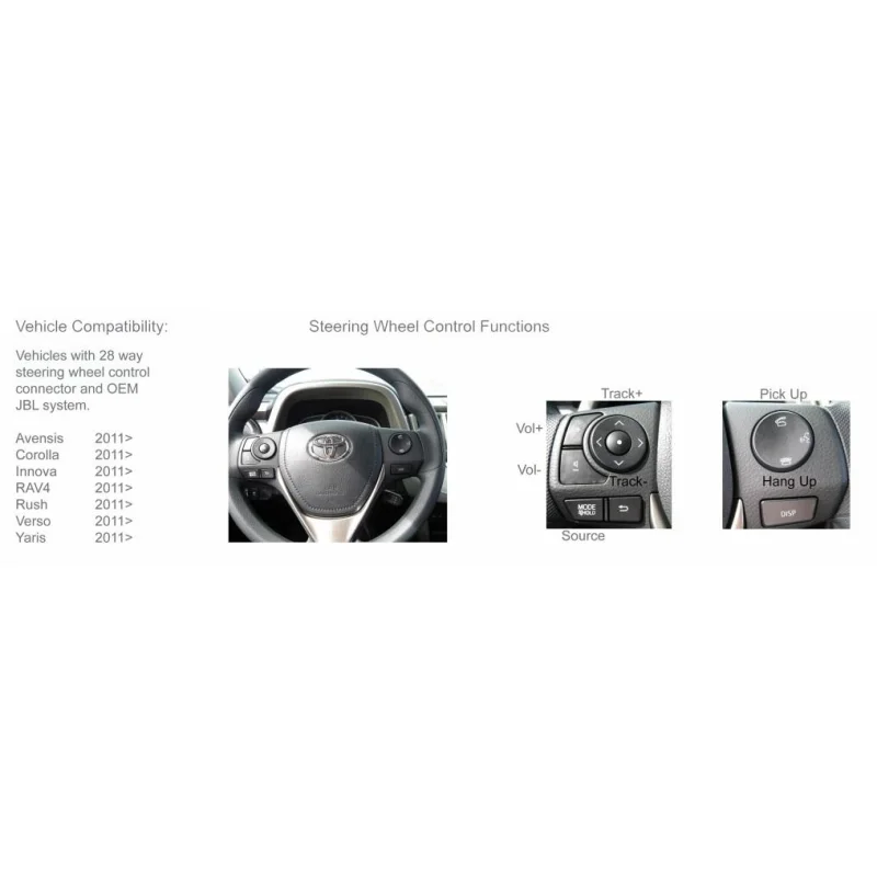 CTSTY004.2, Interface mandos volante Toyota modelos con amplificador JBL