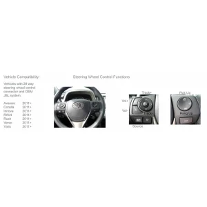 CTSTY004.2, Interface mandos volante Toyota modelos con amplificador JBL