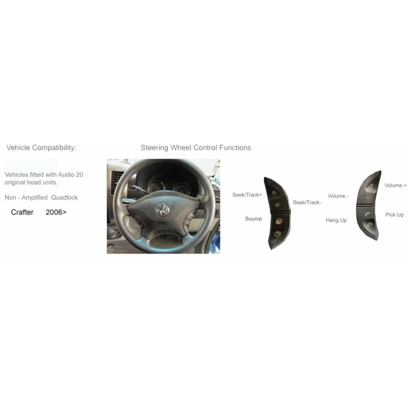 CTSVW012.2, Interface mandos volante VW Crafter 2006 en adelante
