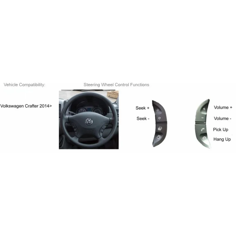 CTSVW014.2, Interface mandos volante VW Crafter año 2014 2017