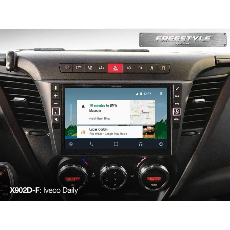 Alpine X903D F, Navegador multimedia 9" universal, iluminación variable