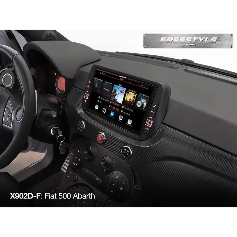 Alpine X903D F, Navegador multimedia 9" universal, iluminación variable
