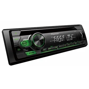 Pioneer DEH S120UBG, Radio CD con RSD, entrada auxiliar, USB verde