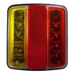 Piloto trasero led para remolque, homologado, 5 funciones, 12 voltios.