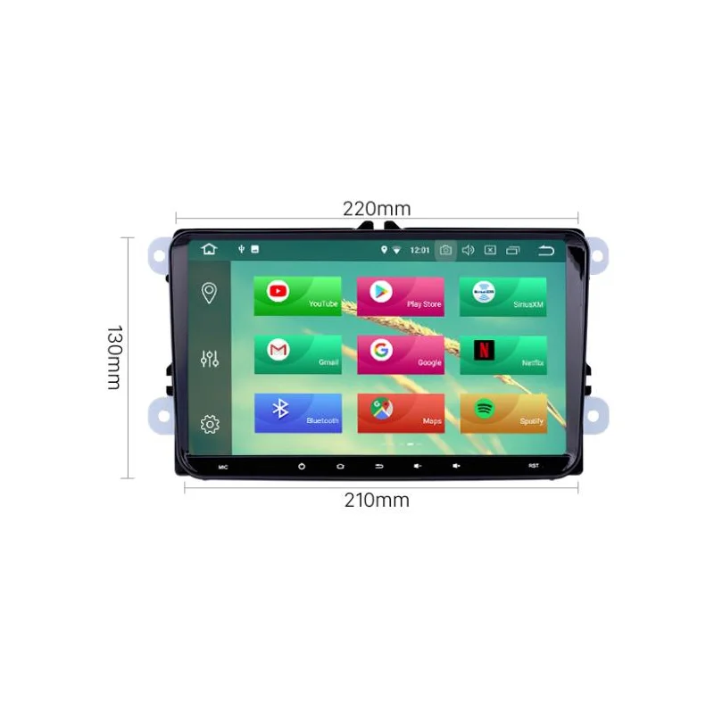 Marco Radio Skoda Octavia, 2009/2014 para instalar navegador OEM