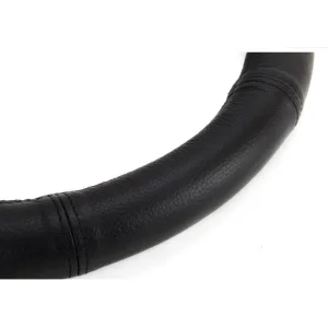 Funda universal para volante de 37 39 cm en cuero natural negro