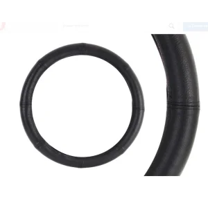 Funda universal para volante de 37 39 cm en cuero natural negro