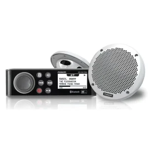 Fusion MS RA70NKT, pack radio con bluetooth y altavoces marinos 6"