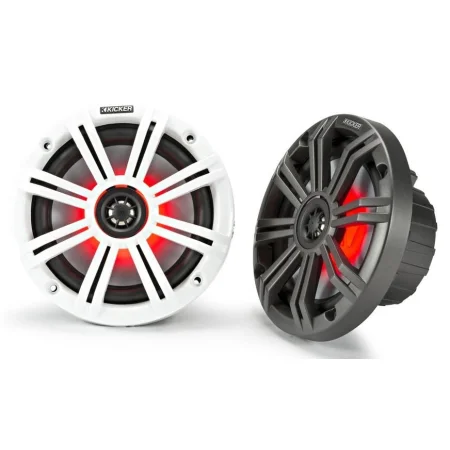 Kicker KA45KM654L Altavoces marinos LED 6.5", 195W potencia máxima