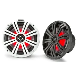 Kicker KA45KM84L Altavoces marinos LED 8", 300W potencia máxima