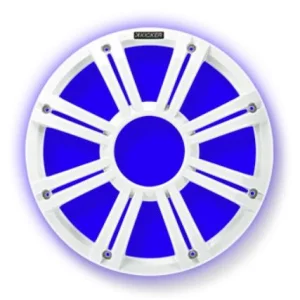 Kicker KA45KMG10W Rejilla LED blanca Subwoofer marino 10"