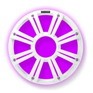 Kicker KA45KMG10W Rejilla LED blanca Subwoofer marino 10"