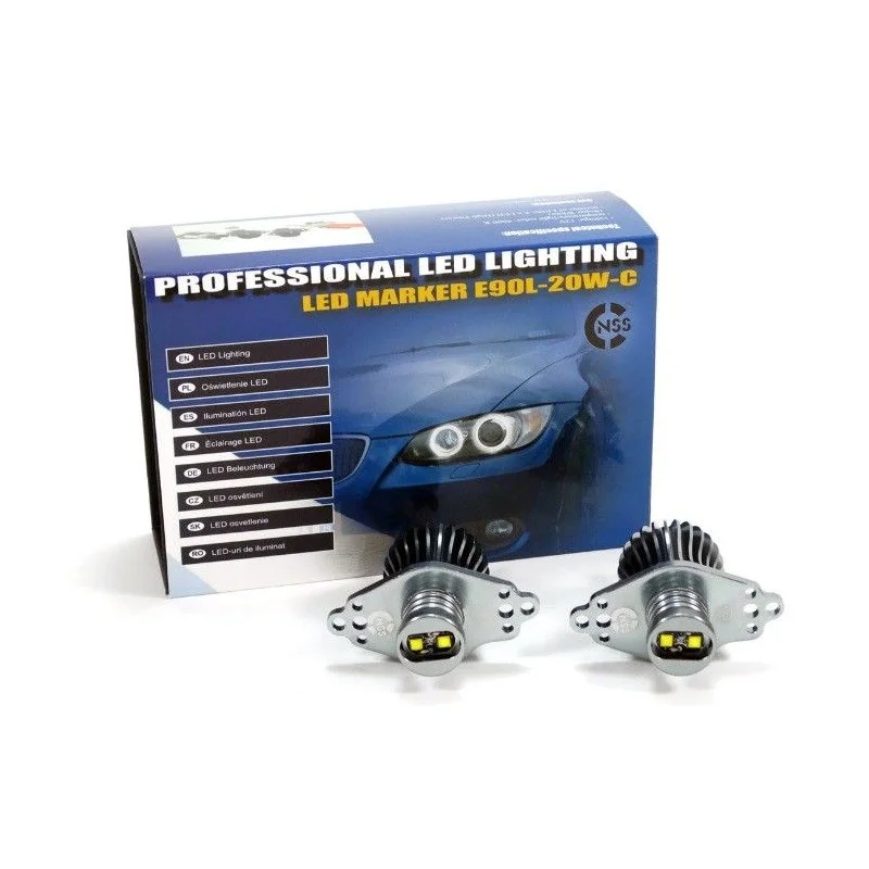 Pareja Bombillas LED ojos de ángel BMW E90/E91