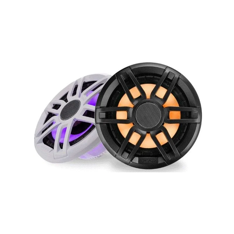 Pareja de altavoces marinos deportivos LED coaxiales, Fusion FL77SPGW