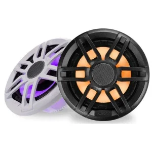 Pareja de altavoces marinos deportivos LED coaxiales, Fusion FL77SPGW