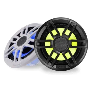 Pareja de altavoces marinos deportivos LED coaxiales, Fusion FL77SPGW
